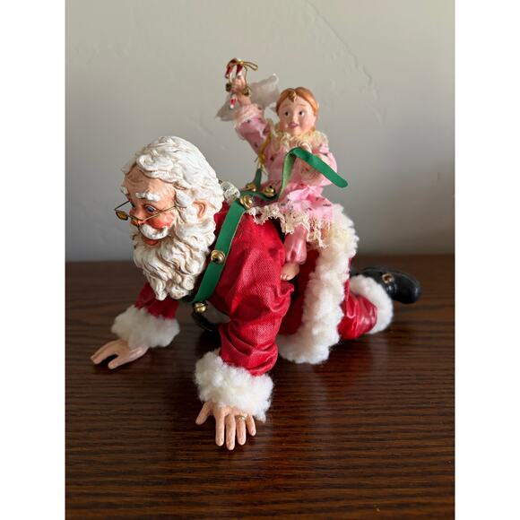 VTG Fabriche Kirk Adler KSA Collectibles Ltd Edition 'Grandpa Santas Piggy Back' - Picture 5 of 13